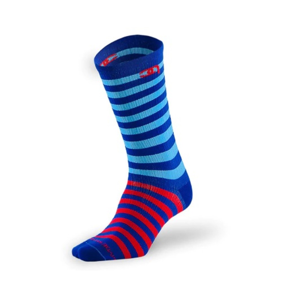 2 pack Pro Compression PC Racer Royal & Powder Mid-Calf Compression Socks S/M - Picture 2 of 3